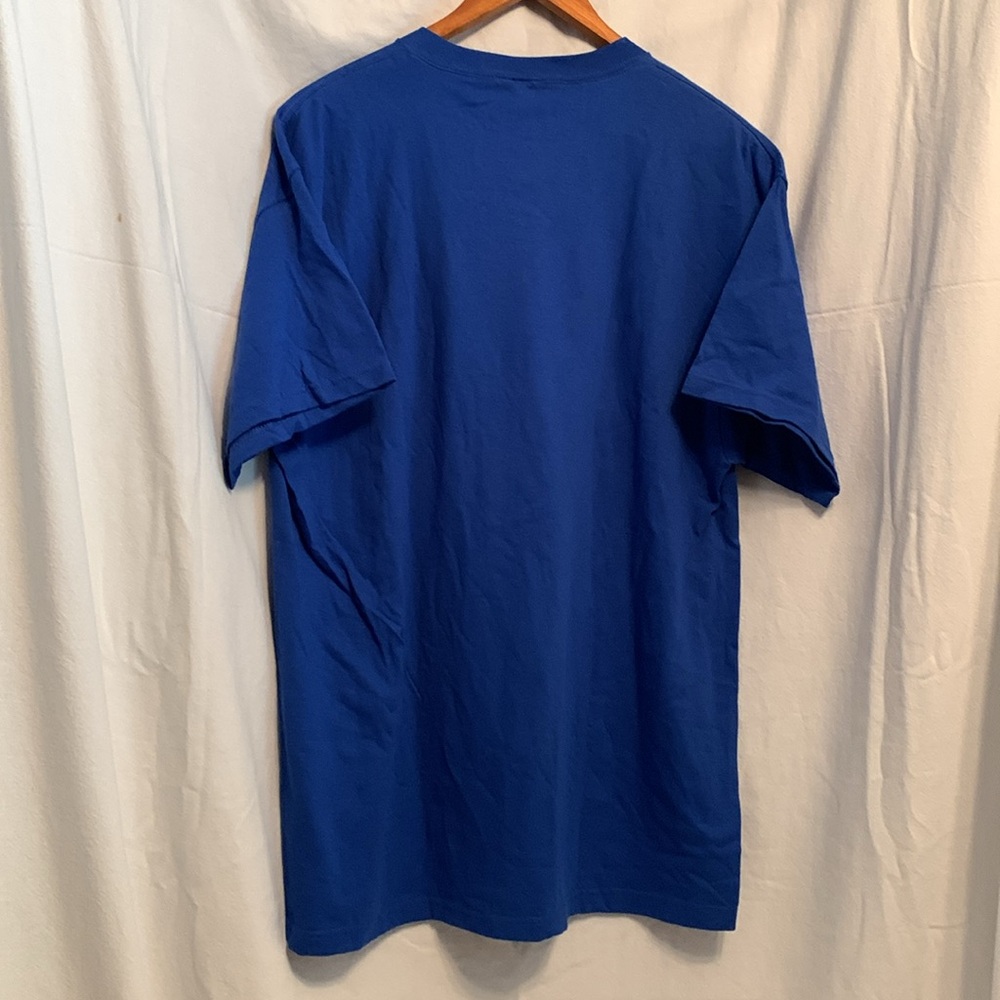 New with tags blue short sleeve t-shirt shirt Men’s size large Dr. Seuss cat hat - Picture 6 of 10